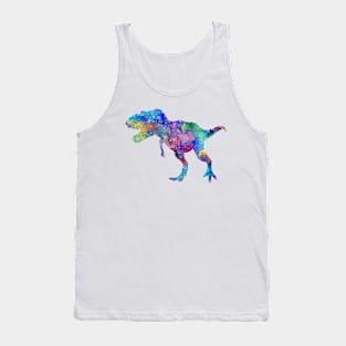 Dinosaur T-Rex Art Tyrannosaurus Rex Decor Watercolor Print Tank Top